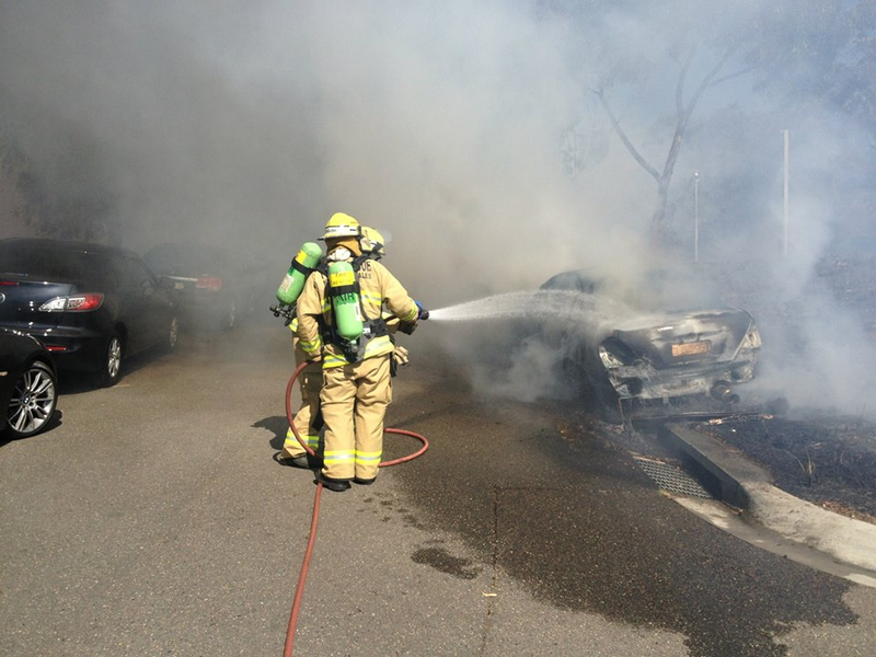 Illustration for article titled freak car park fire= 47 BURNTOUT CARS, lots of pics